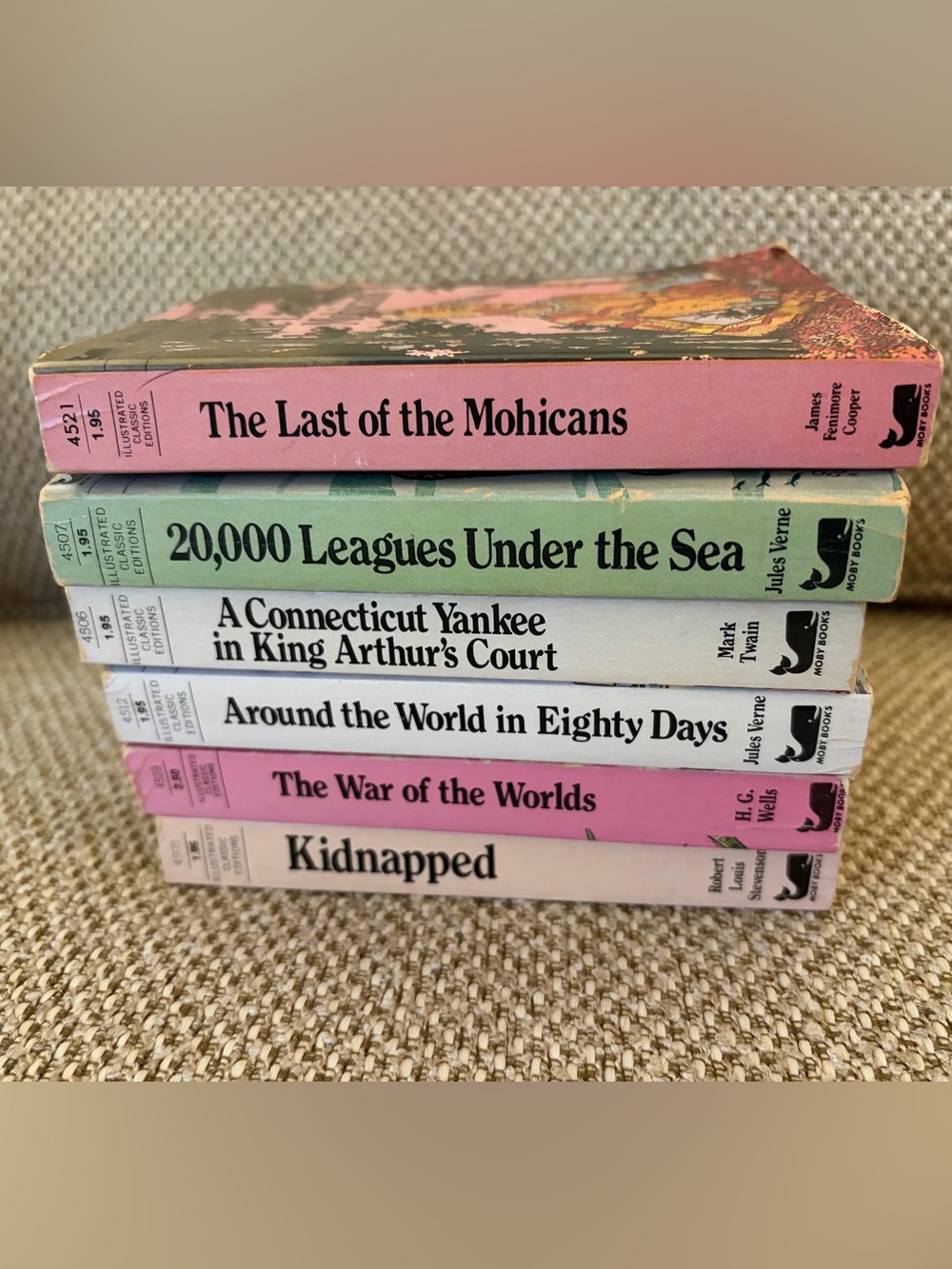 Illustrated Classic Editions 1970s Vintage Paperback books - Set of 6